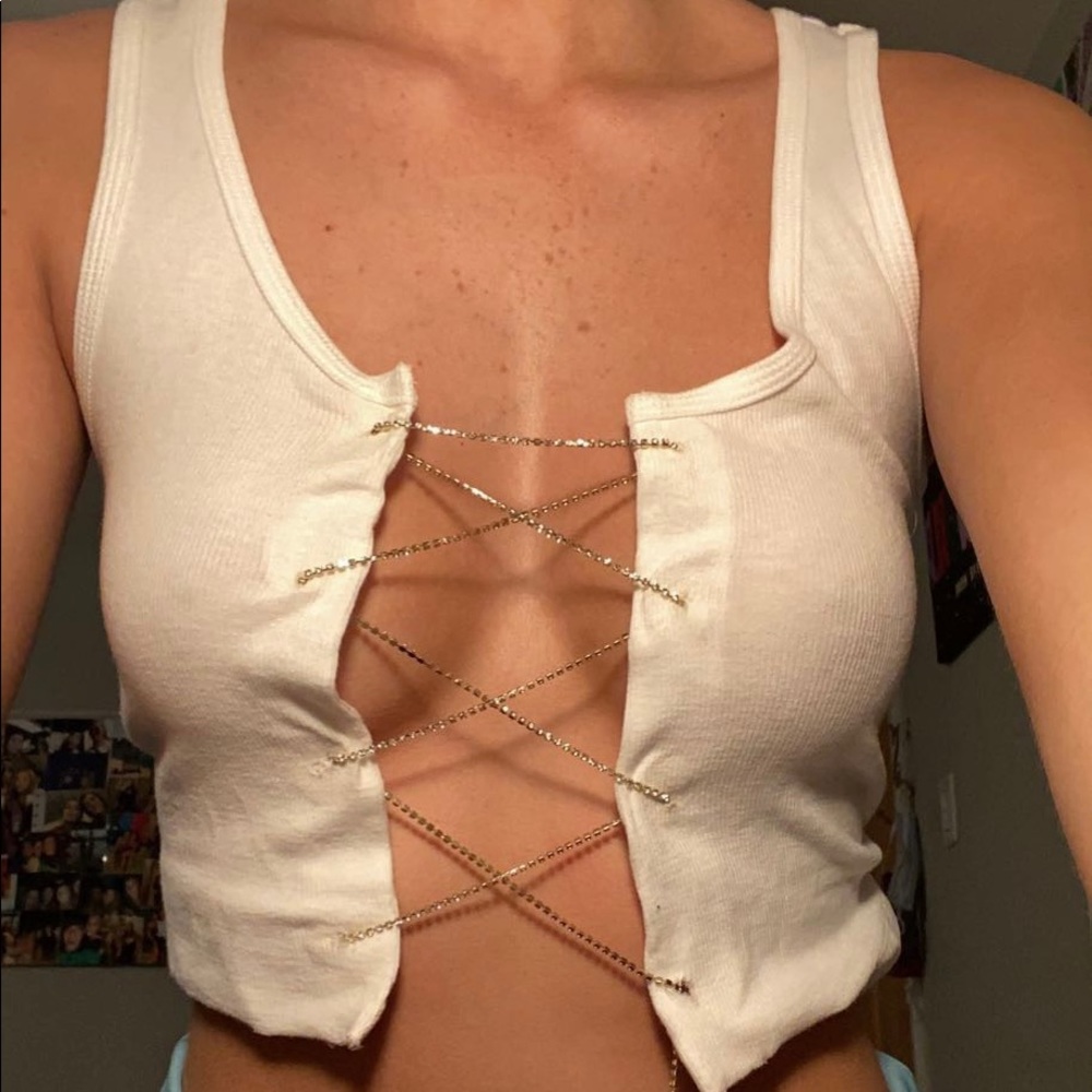 Jeweled crop top